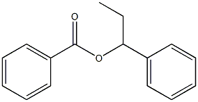 安息香酸1-フェニルプロピル 化学構造式