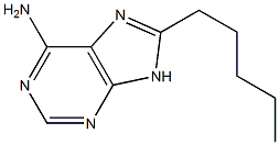 6-Amino-8-pentyl-9H-purine Structure