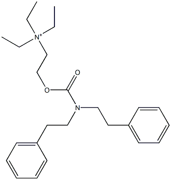 2-[[(Diphenethylamino)carbonyl]oxy]-N,N,N-triethylethanaminium Structure