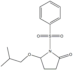5-(Isobutyloxy)-1-[(phenyl)sulfonyl]pyrrolidin-2-one Struktur