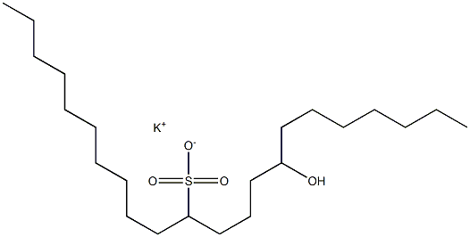 15-Hydroxydocosane-11-sulfonic acid potassium salt Struktur