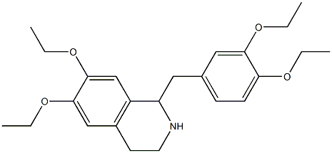 6,7-Diethoxy-1-(3,4-diethoxybenzyl)-1,2,3,4-tetrahydroisoquinoline Structure