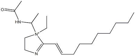 1-[1-(Acetylamino)ethyl]-2-(1-decenyl)-1-ethyl-2-imidazoline-1-ium Structure