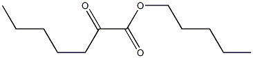 2-Oxoheptanoic acid pentyl ester Structure
