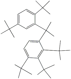 2-(2,3,4-Tri-tert-butylphenyl)-2-(2,5-di-tert-butylphenyl)propane 结构式