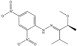 [S,(-)]-2-Methoxy-4-methyl-3-pentanone 2,4-dinitrophenylhydrazone Structure