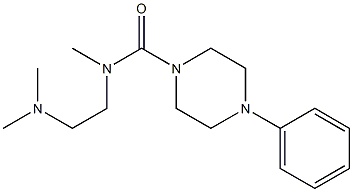 N-(2-Dimethylaminoethyl)-N-methyl-4-phenylpiperazine-1-carboxamide Struktur