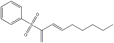 (3E)-2-(Phenylsulfonyl)-1,3-nonadiene Structure