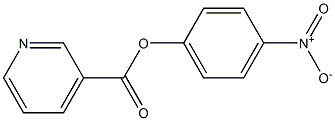 3-Pyridinecarboxylic acid 4-nitrophenyl ester,,结构式