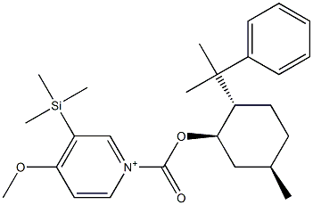 4-Methoxy-3-(trimethylsilyl)-1-[[(1R,3R,4S)-8-phenyl-p-menthan-3-yl]oxycarbonyl]pyridinium