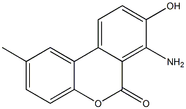 7-Amino-8-hydroxy-2-methyl-6H-dibenzo[b,d]pyran-6-one 结构式