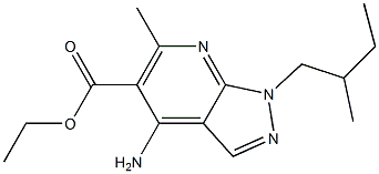 1-(2-Methylbutyl)-4-amino-6-methyl-1H-pyrazolo[3,4-b]pyridine-5-carboxylic acid ethyl ester