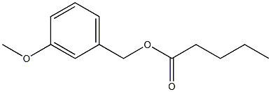 Pentanoic acid 3-methoxybenzyl ester,,结构式