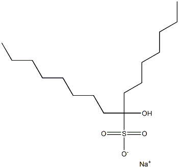 8-Hydroxyhexadecane-8-sulfonic acid sodium salt Struktur