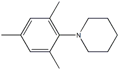 2,4,6-Trimethyl-1-piperidinobenzene,,结构式