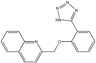 2-[2-(1H-Tetrazol-5-yl)phenoxymethyl]quinoline Struktur