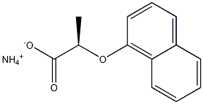 (-)-2-O-(1-ナフチル)-D-乳酸アンモニウム 化学構造式