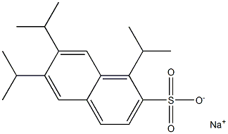 1,6,7-Triisopropyl-2-naphthalenesulfonic acid sodium salt Structure