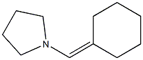 1-(Cyclohexan-1-ylidenemethyl)pyrrolidine 结构式
