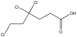 4,4,6-Trichlorohexanoic acid 结构式