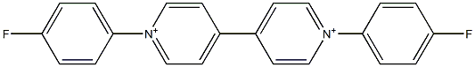 1,1'-Bis(4-fluorophenyl)-4,4'-bipyridinium Struktur