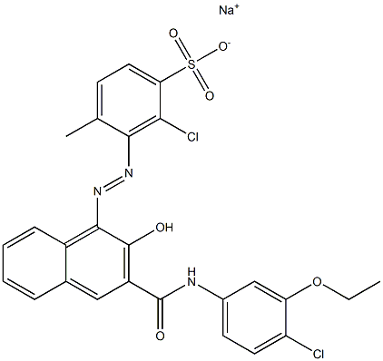  2-Chloro-4-methyl-3-[[3-[[(4-chloro-3-ethoxyphenyl)amino]carbonyl]-2-hydroxy-1-naphtyl]azo]benzenesulfonic acid sodium salt