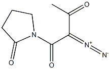 1-(2-Diazoacetoacetyl)pyrrolidine-2-one Structure