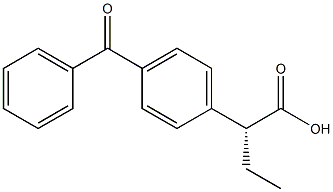 (R)-2-(4-Benzoylphenyl)butanoic acid 结构式