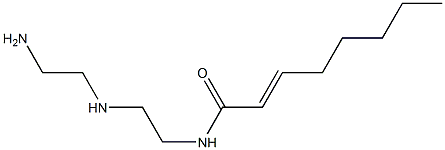 N-[2-[(2-アミノエチル)アミノ]エチル]-2-オクテンアミド 化学構造式