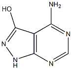 4-アミノ-1H-ピラゾロ[3,4-d]ピリミジン-3(2H)-オン 化学構造式