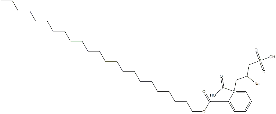 Phthalic acid 1-tricosyl 2-(2-sodiosulfopropyl) ester Structure