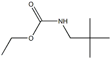 N-(2,2-ジメチルプロピル)カルバミド酸エチル 化学構造式