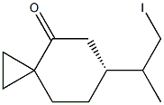 (6R)-6-(1-Methyl-2-iodoethyl)spiro[2.5]octan-4-one,,结构式