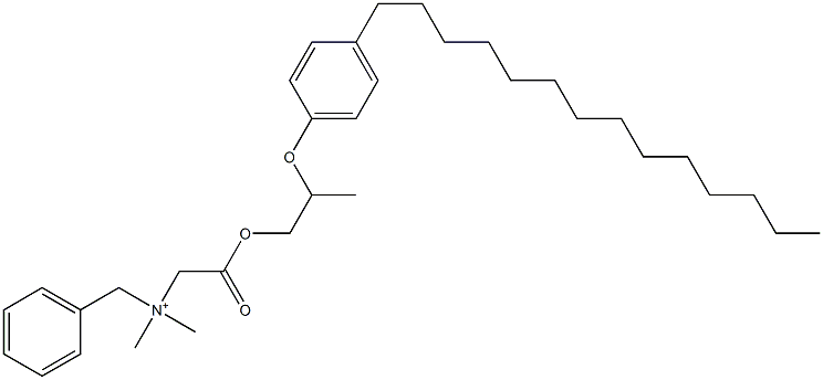 N,N-Dimethyl-N-benzyl-N-[[[2-(4-tetradecylphenyloxy)propyl]oxycarbonyl]methyl]aminium