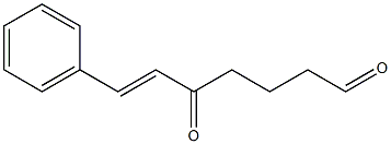 (E)-7-Phenyl-5-oxo-6-heptenal Struktur
