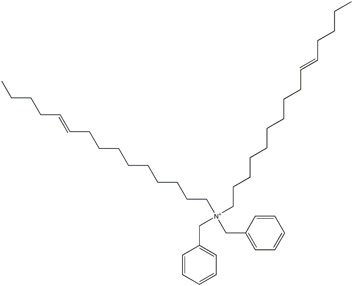 ジ(10-ペンタデセニル)ジベンジルアミニウム 化学構造式