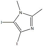 1,2-Dimethyl-4,5-diiodo-1H-imidazole,,结构式