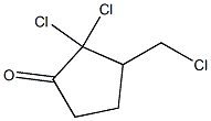 2,2-Dichloro-3-chloromethylcyclopentanone Struktur