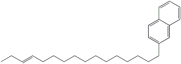 2-(13-ヘキサデセニル)ナフタレン 化学構造式