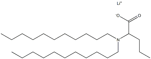 2-(Diundecylamino)valeric acid lithium salt Structure