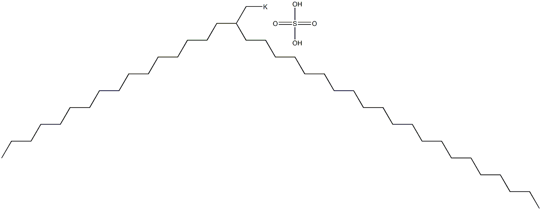 Sulfuric acid 2-hexadecyltricosyl=potassium salt