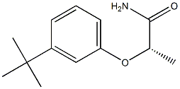 [S,(+)]-2-(m-tert-Butylphenoxy)propionamide Structure