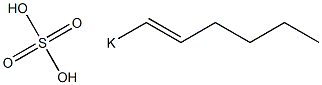 Sulfuric acid 1-hexenyl=potassium salt