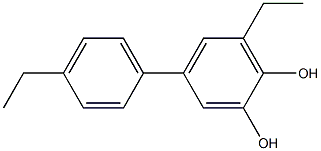 4-(4-Ethylphenyl)-6-ethylbenzene-1,2-diol Structure