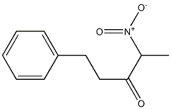 2-ニトロ-5-フェニルペンタン-3-オン 化学構造式