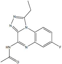 4-Acetylamino-7-fluoro-1-ethyl[1,2,4]triazolo[4,3-a]quinoxaline