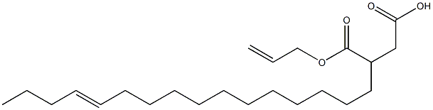 3-(12-Hexadecenyl)succinic acid 1-hydrogen 4-allyl ester Struktur