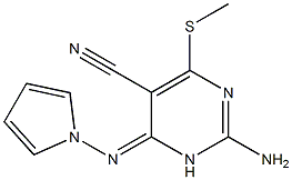 2-Amino-4-pyrrolizino-6-(methylthio)pyrimidine-5-carbonitrile