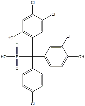 (4-Chlorophenyl)(3-chloro-4-hydroxyphenyl)(3,4-dichloro-6-hydroxyphenyl)methanesulfonic acid