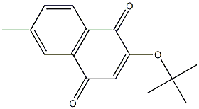 2-(tert-Butyloxy)-6-methyl-1,4-naphthoquinone Struktur